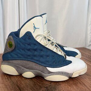 Nike Air Jordan 13 Retro Flint 2010 Size 9 French Blue 414571-401 OG XIII Used